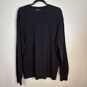 Cremieux Classics Sweater New Men's XL Navy‎ Blue Knit Cotton Pullover